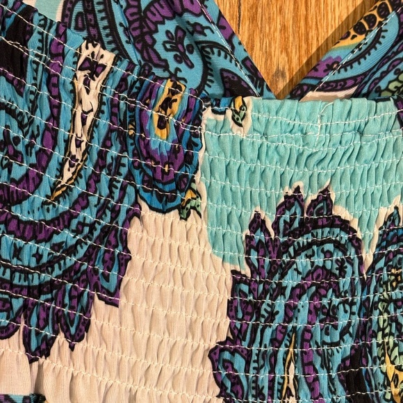 Studio West Blue and White Paisley Dress - Picture 8 of 8